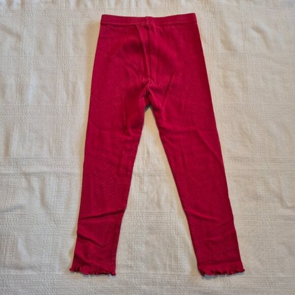 Gymboree red girls leggings size medium 4 years Vintage small hole by pen Play - Picture 4 of 5